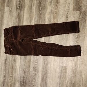 Justice brown corduroy skinny jeans sz 14R